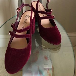 Bella Vita Velvet Burgundy Nessa Ii Dress Pump